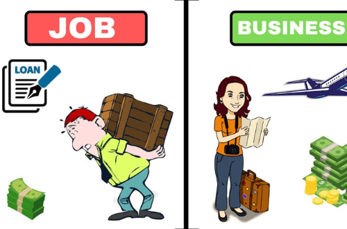 wealth in job vs business